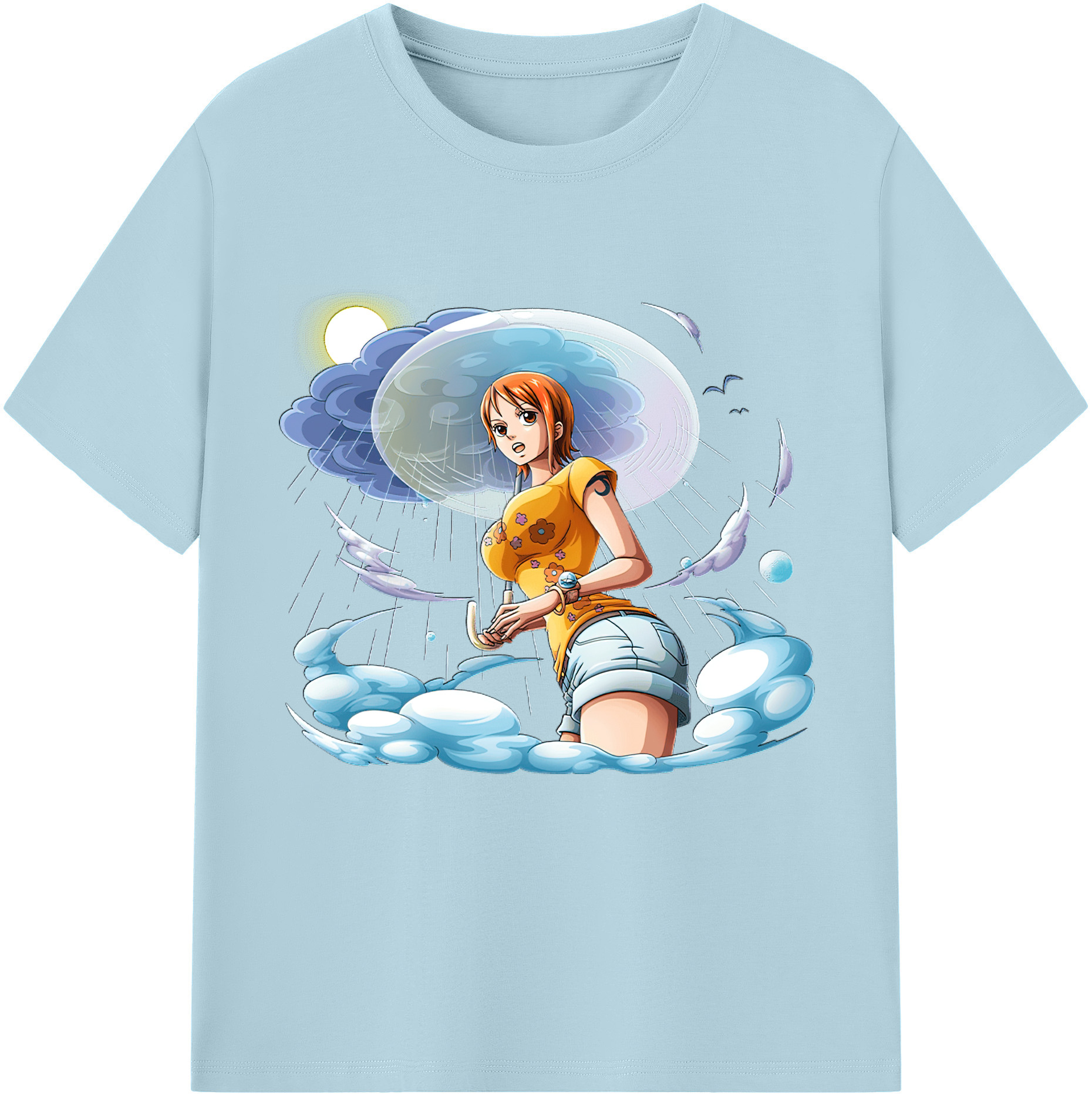 ワンピース ナミ ONE PIECE Nami 綿100％半袖Tシャツ（フロントプリント）
